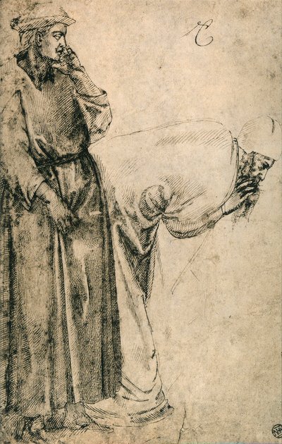 Figure maschili (copia da Giotto) da Michelangelo Buonarroti
